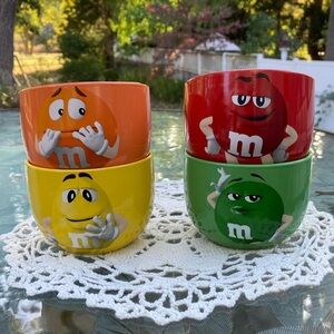M&M Ceramic Snack/ IceCream Bowls Set of Four 2020